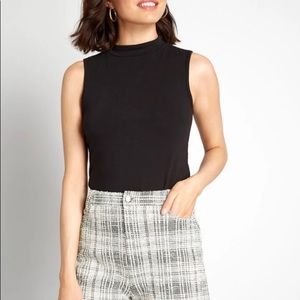 ModCloth Start with the Basics Mock Neck Top